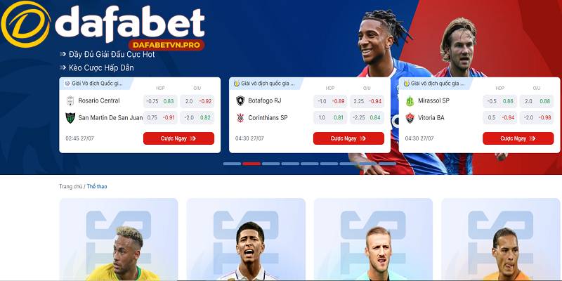 Thể thao Dafabet truyền thống luôn có chỗ đứng vững chắc trên thị trường Thể thao Dafabet truyền thống luôn có chỗ đứng vững chắc trên thị trường